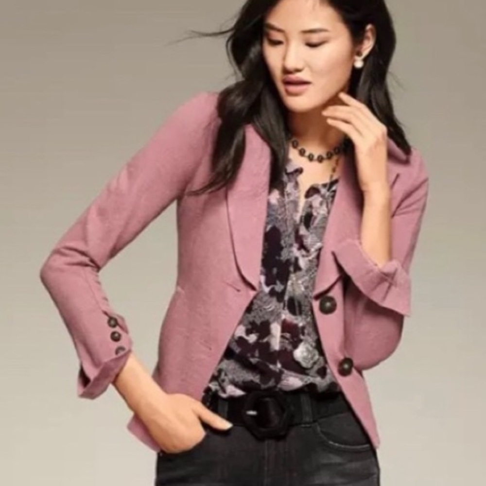 Cabi dusty rose applaud jacket blazer size 12